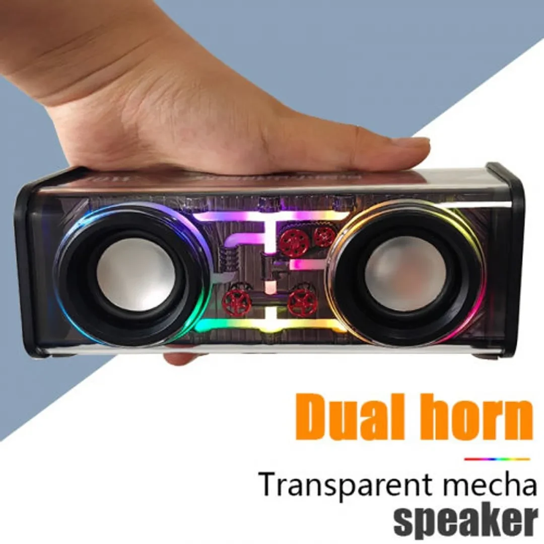 Transparent Mecha Bluetooth Speaker